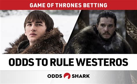 Odds to Rule Westeros at the End of Game of .